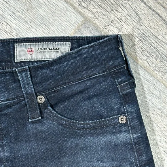 AG ADRIANO GOLDSCHMIED THE MARI Dark Wash High Rise Straight Leg Jeans 27 - Picture 7 of 15